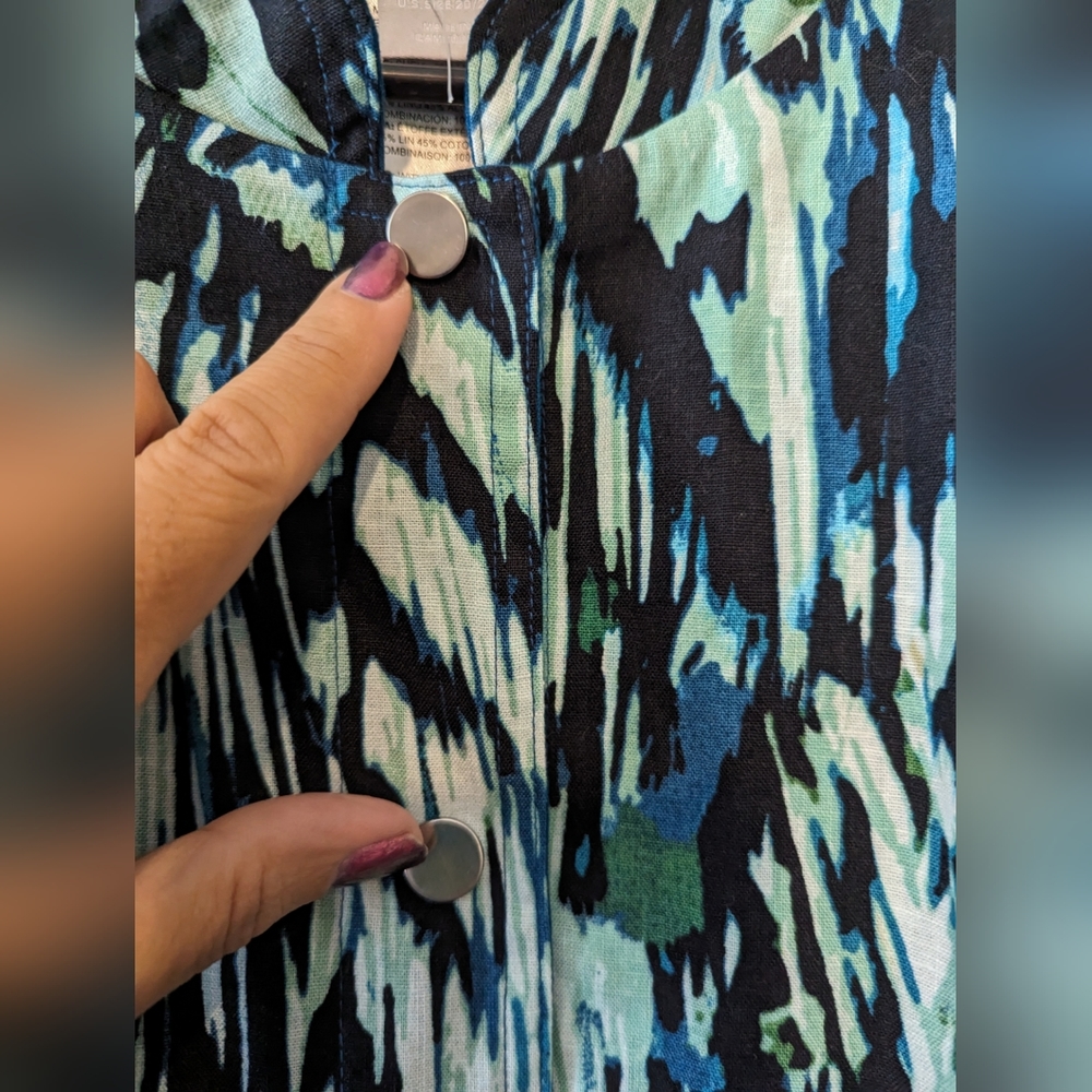 Chico's Reversible Solid To Print Jacket - image 5